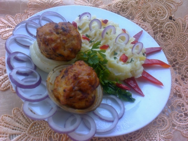 Pečená plnená cibuľa (fotorecept) - obrázok 6