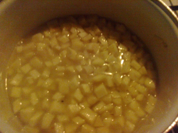 Kalerábový prívarok s opekanou neúdenou klobásou na červenom víne (fotorecept) - obrázok 4