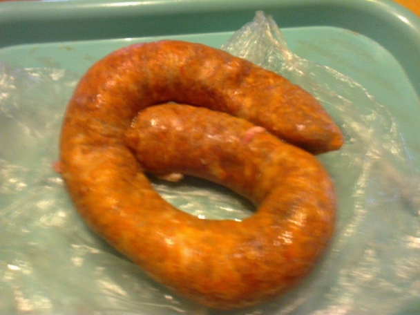 Kalerábový prívarok s opekanou neúdenou klobásou na červenom víne (fotorecept) - obrázok 6