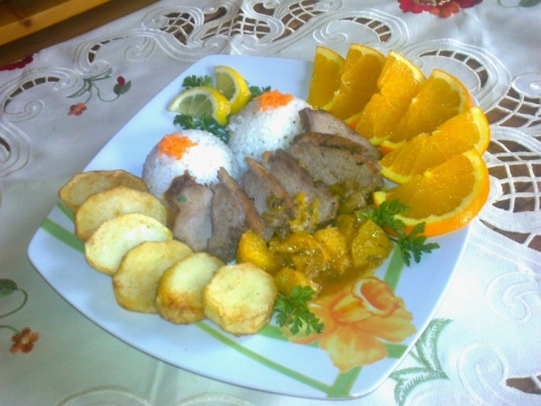 Kačacie prsia na pomarančoch (fotorecept) - obrázok 5