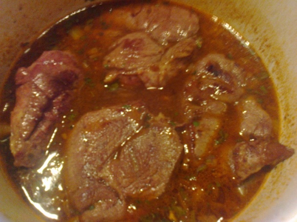 Hovädzie plátky v pikantnej čokoládovej omáčke s chilli (fotorecept) - obrázok 4