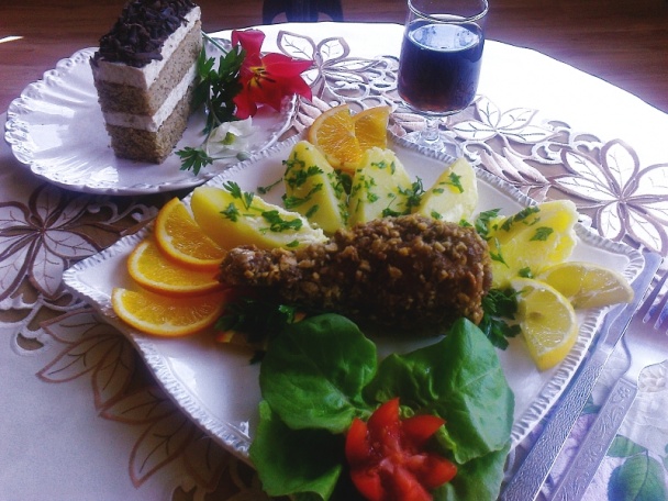 Morčacie krídlo vyprážané v mletých orechoch (fotorecept) - obrázok 1