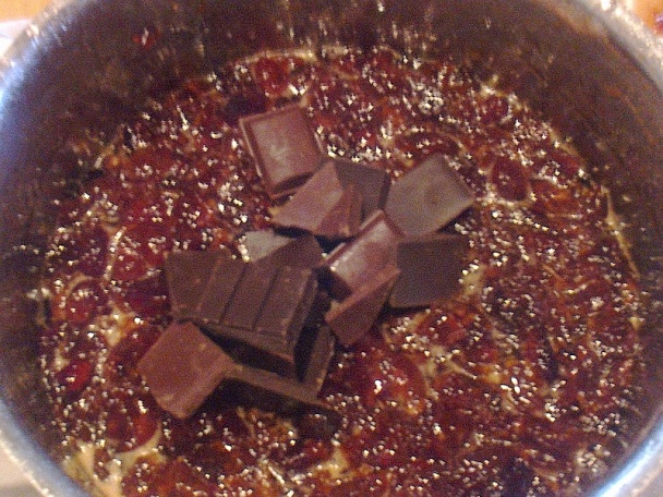 Čerešňový džem s čokoládou a višňovicou (fotorecept) - obrázok 6