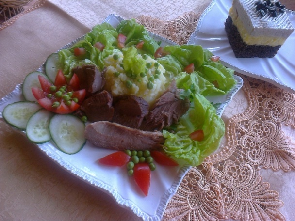 Pečené morčacie stehno vcelku na červenom víne (fotorecept) - obrázok 7
