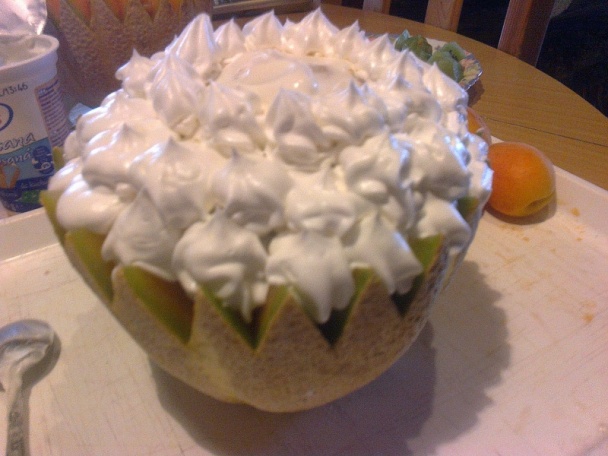 Plnený žltý melón (fotorecept) - obrázok 4