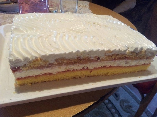 Broskyňové rezy so šľahačkou (fotorecept) - obrázok 13