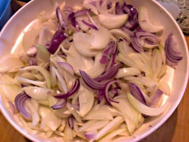 Ostrá čalamáda z baraních rohov a cibule v sladkokyslom náleve (fotorecept) - obrázok 3