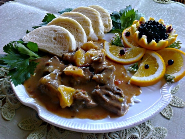 Laň na pomarančoch s čučoriedkami (fotorecept) - obrázok 5