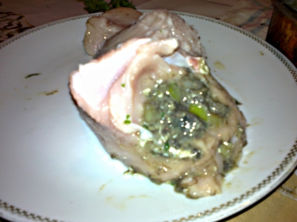 Kozákom a pórom plnené pečené morčacie prsia na červenom víne (fotorecept) - obrázok 8