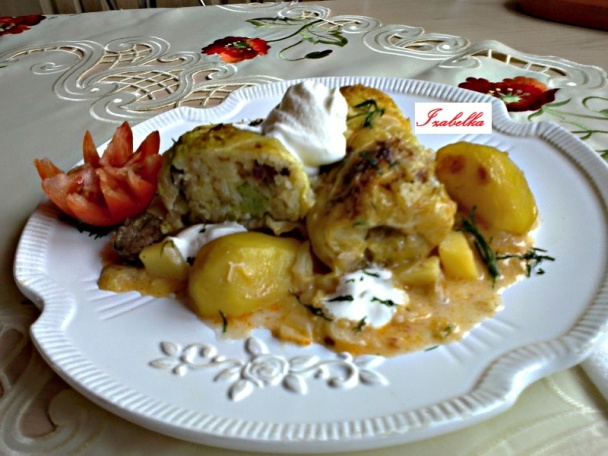 Zapekané plnené kelové listy s králičími pečienkami, ryžou a slaninkou (fotorecept) - obrázok 14