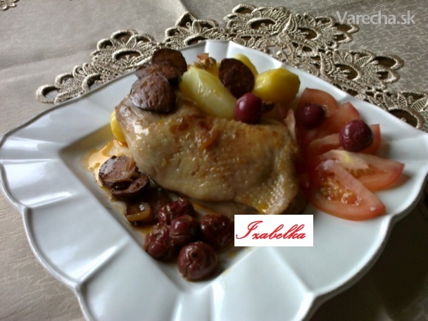 Kuracie stehno na višniach a červenom víne (fotorecept) - obrázok 4