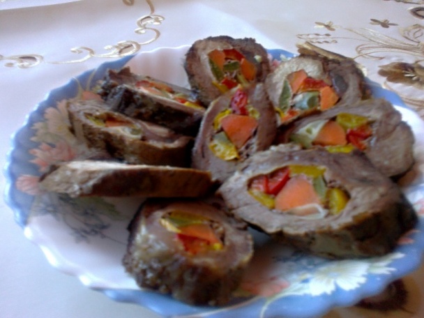 Domáce bravčové pliecko plnené zeleninou (fotorecept) - obrázok 2