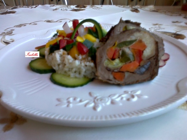 Domáce bravčové pliecko plnené zeleninou (fotorecept) - obrázok 3