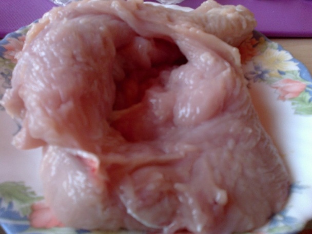 Kuracie srdiečka plnené hráškom a pečené v morčacích prsiach (fotorecept) - obrázok 2