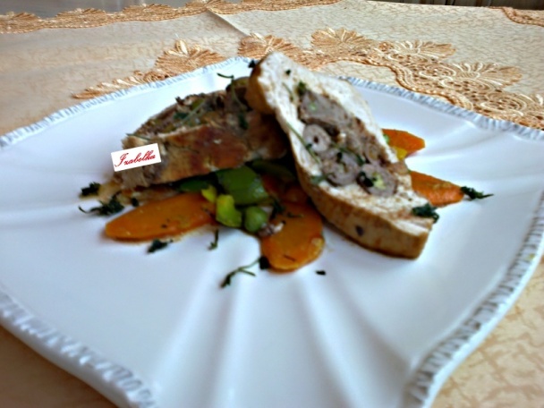 Kuracie srdiečka plnené hráškom a pečené v morčacích prsiach (fotorecept) - obrázok 6