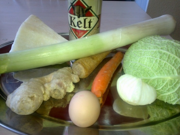 Pivové palacinky s dusenou zeleninou na kurkume s muškátovým orieškom (fotorecept) - obrázok 2