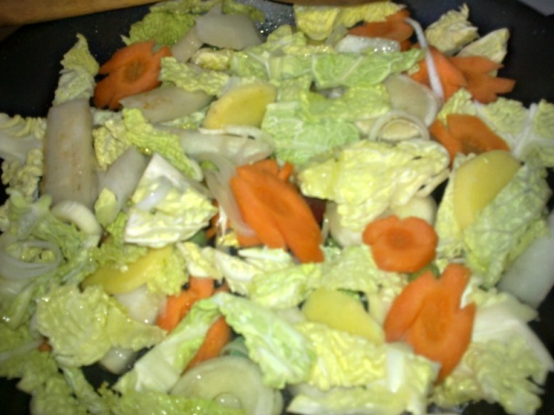 Pivové palacinky s dusenou zeleninou na kurkume s muškátovým orieškom (fotorecept) - obrázok 5