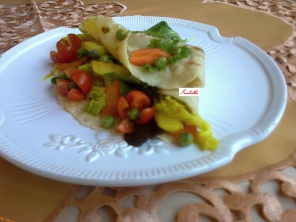 Pivové palacinky s dusenou zeleninou na kurkume s muškátovým orieškom (fotorecept) - obrázok 13