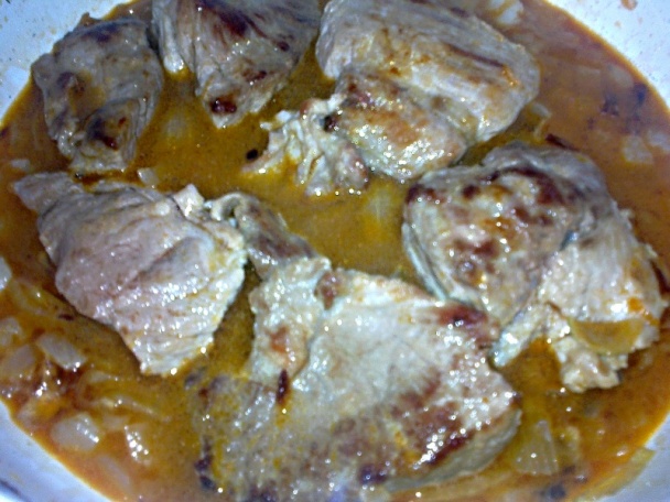 Bravčová krkovička na bielej fazuli s lečom (fotorecept) - obrázok 6