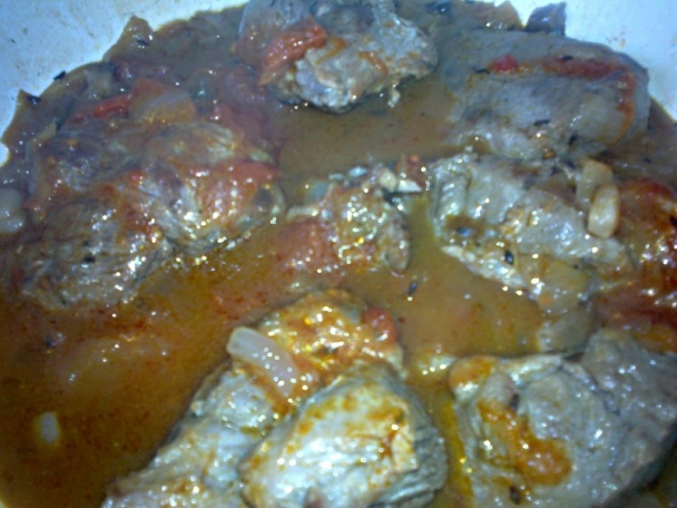 Bravčová krkovička na bielej fazuli s lečom (fotorecept) - obrázok 8