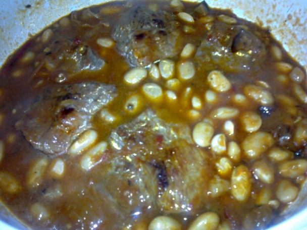 Bravčová krkovička na bielej fazuli s lečom (fotorecept) - obrázok 11