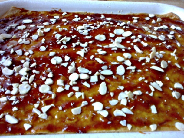 Medové žerbó rezy s mandľami (fotorecept) - obrázok 13