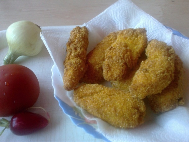 Vyprážané kuracie prsia v kukuričnej krupici (fotorecept) - obrázok 2