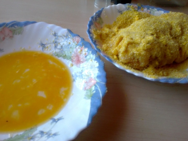 Vyprážané kuracie prsia plnené marhuľami (fotorecept) - obrázok 4