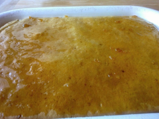 Medové jablkové rezy s kockami z kôry červeného melónu (fotorecept) - obrázok 10