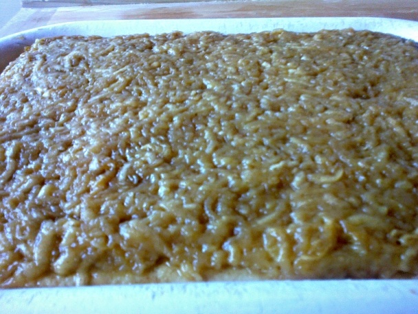 Medové jablkové rezy s kockami z kôry červeného melónu (fotorecept) - obrázok 11