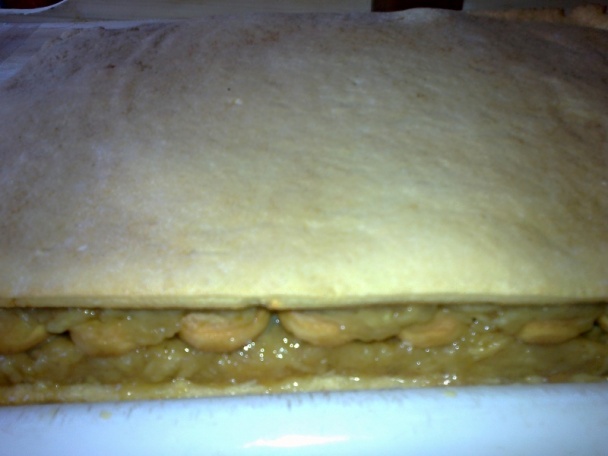 Medové jablkové rezy s kockami z kôry červeného melónu (fotorecept) - obrázok 15