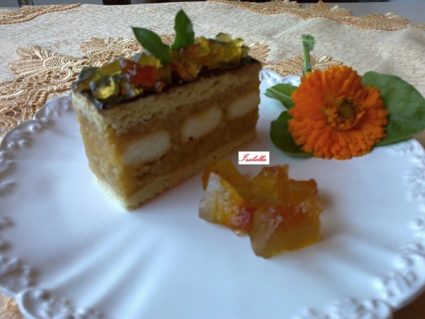 Medové jablkové rezy s kockami z kôry červeného melónu (fotorecept) - obrázok 17