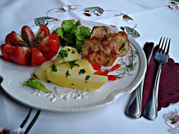 Vykostené kuracie stehná s lososovou plnkou (fotorecept) - obrázok 9