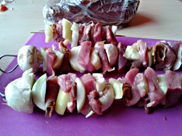 Morčacie špízy s prošutom (fotorecept) - obrázok 3