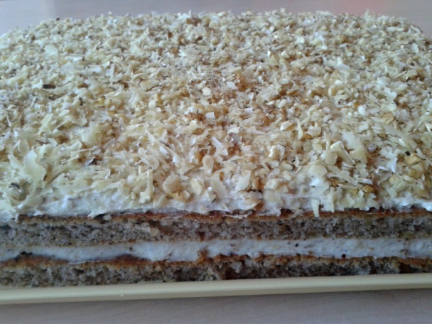 Orechové rezy s orieškovým krémom a mascarpone (fotorecept) - obrázok 10