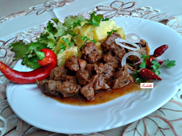 Baraní perkelt s červeným vínom (fotorecept) - obrázok 9