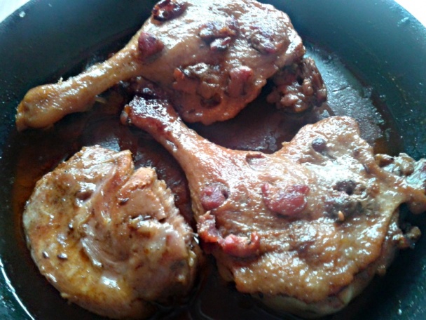 Pečené kačacie stehná špikované prošutom na červenom víne (fotorecept) - obrázok 6