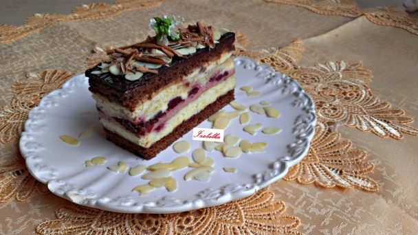 Medovo-piškótové višňové rezy (fotorecept) - obrázok 13