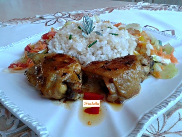 Pečené kuracie stehná na panvici s bielym vínom (fotorecept) - obrázok 4