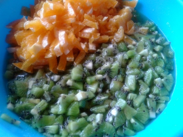 Kivi džem s pomarančmi a bielou čokoládou (fotorecept) - obrázok 1