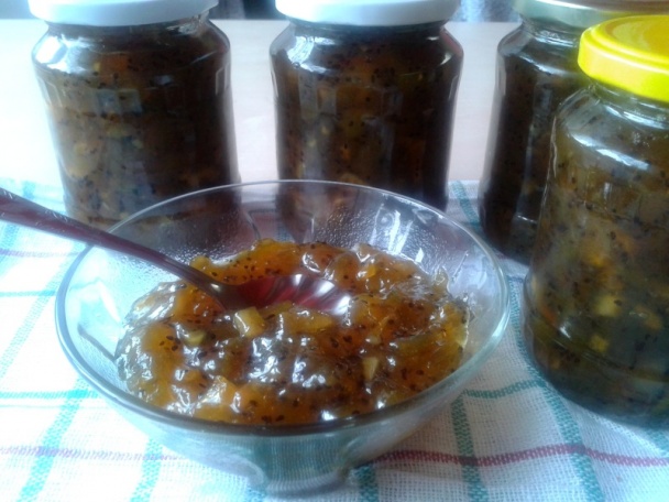 Kivi džem s pomarančmi a bielou čokoládou (fotorecept) - obrázok 6