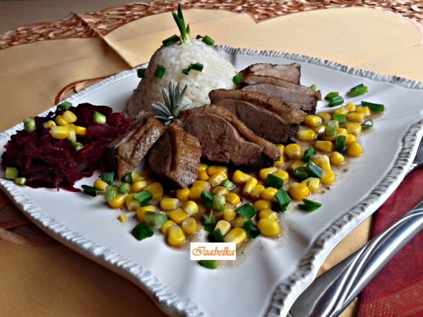 Pečené kačacie prsia na kukurici (fotorecept) - obrázok 7