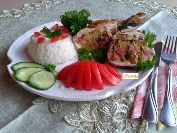 Pečené plnené kuracie stehná šunkou a so syrom (fotorecept) - obrázok 13