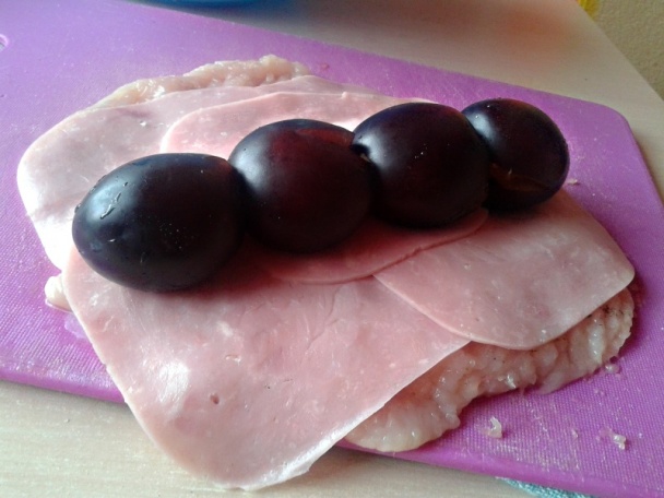 Kuracie prsia plnené šunkou a slivkami (fotorecept) - obrázok 3