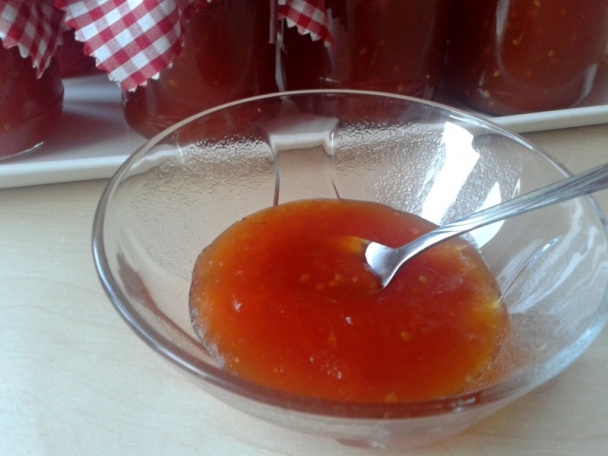Paradajkovo-jablkový lekvár s hruškami a so zázvorom (fotorecept) - obrázok 8