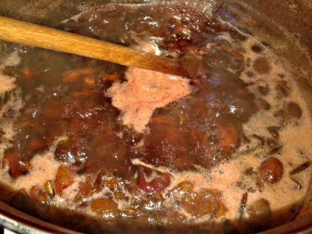 Slivkový džem s kakaom a mandľovými lupienkami (fotorecept) - obrázok 2