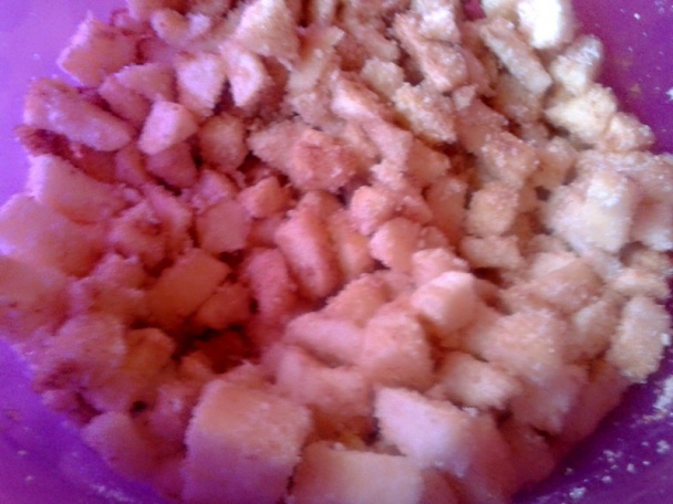 Strúhaný krehký tvarohovo-jablkový koláč (fotorecept) - obrázok 4