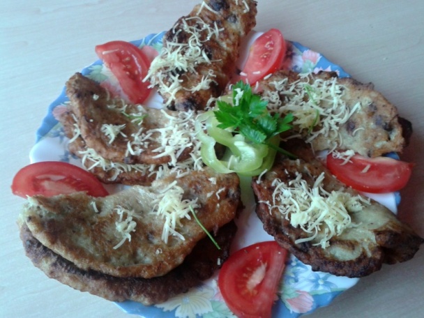 Tekvicové placky so slaninou, pečienkami a syrom (fotorecept) - obrázok 10