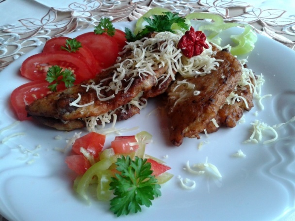 Tekvicové placky so slaninou, pečienkami a syrom (fotorecept) - obrázok 11