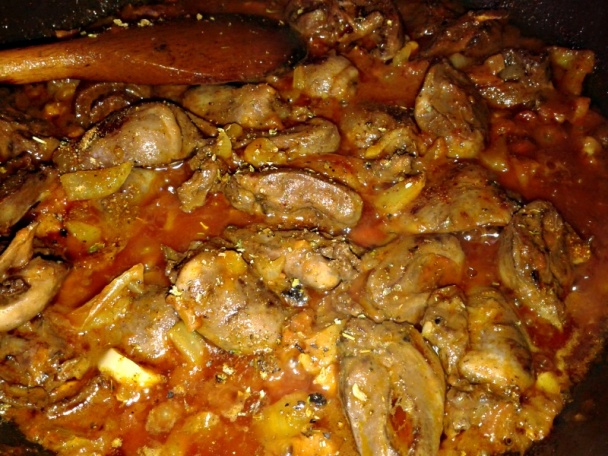 Morčacie srdiečka na červenom víne (fotorecept) - obrázok 7